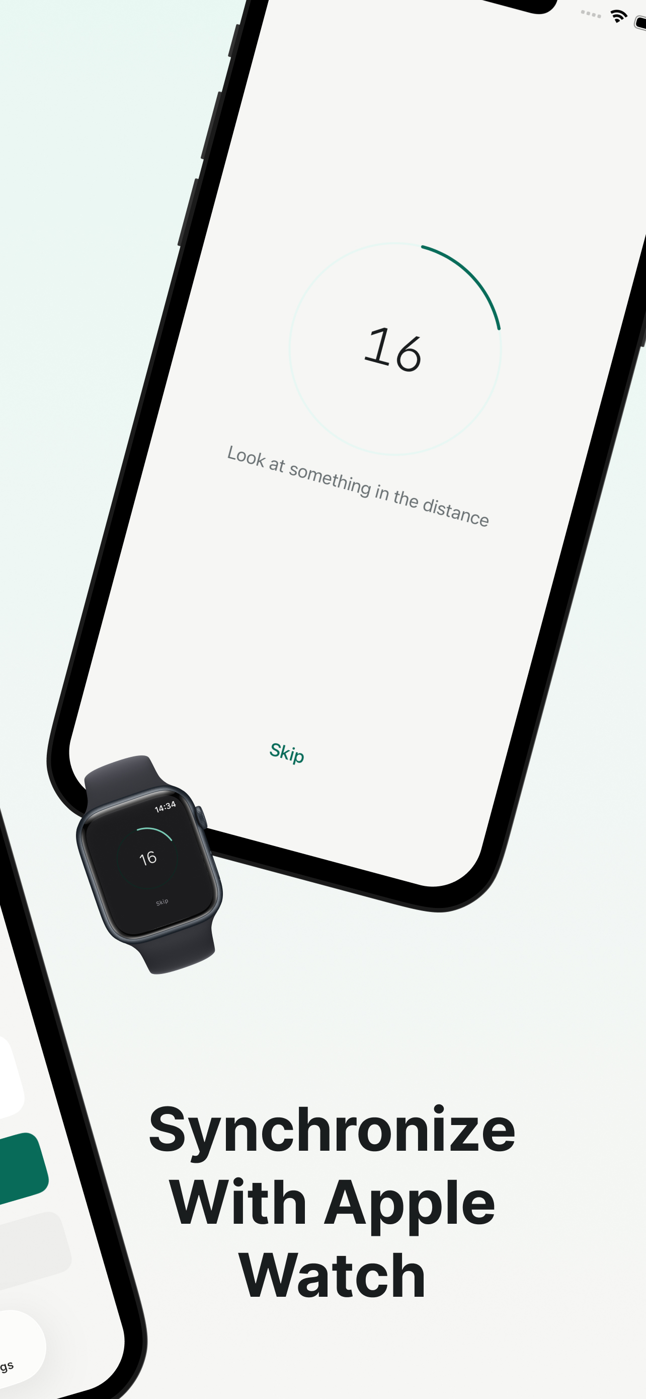 Break countdown synced between iPhone and Apple Watch